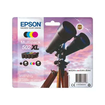 Epson 502 XL toonerikassett 4 tk Ühilduv Must, tsüaan, magenta, Kollane