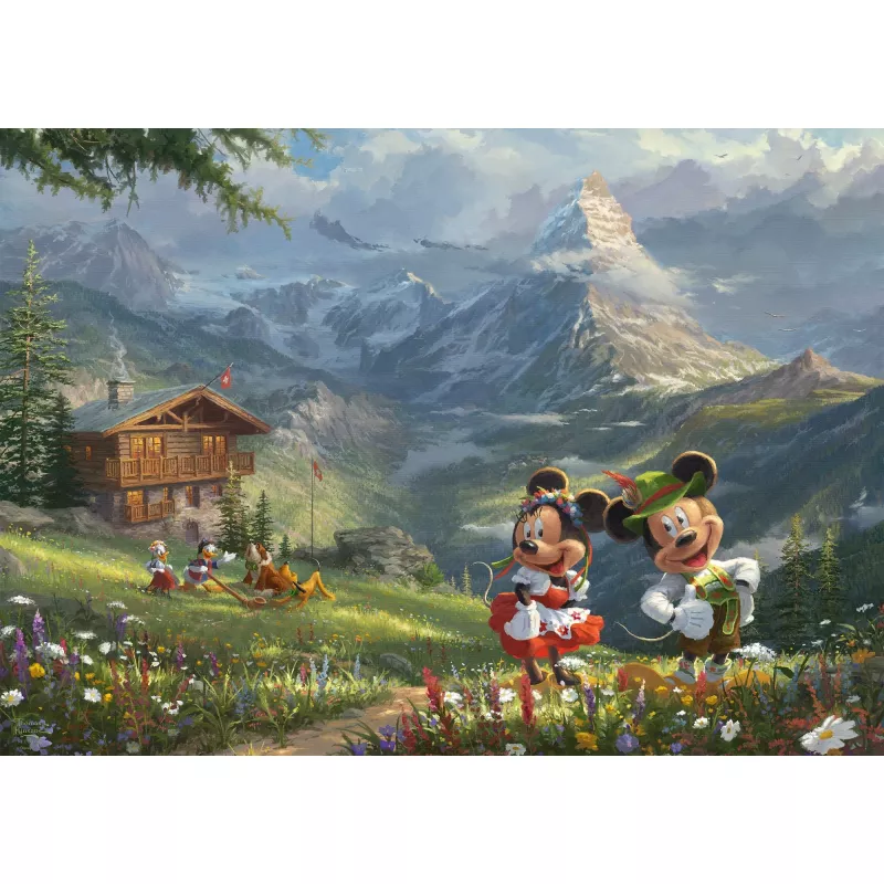 Thomas Kinkade Studios: Disney - Mickey ja Minnie Alpides, pusle 1000 tükki