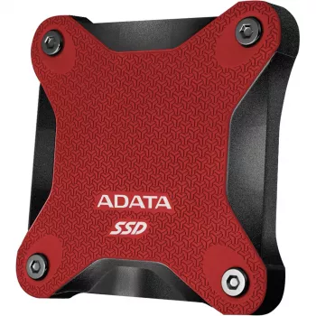 Väline SSD ADATA SD620 1 TB, kaasaskantav USB 3.2 Gen 2 (Micro-USB B), lugemiskiirus 520 MB/s, kirjutamiskiirus 460 MB/s, löögikindel, punane