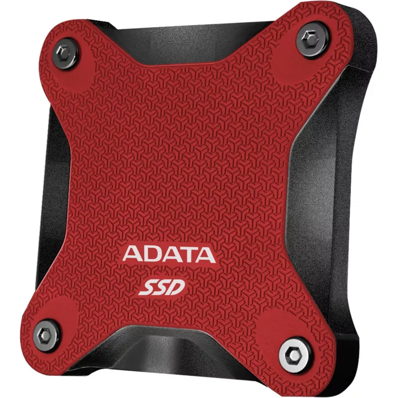 Väline SSD ADATA SD620 1 TB, kaasaskantav USB 3.2 Gen 2 (Micro-USB B), lugemiskiirus 520 MB/s, kirjutamiskiirus 460 MB/s, löögikindel, punane