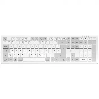 Sharkoon OfficePal K30W Valge DE-Layout Rubberdome