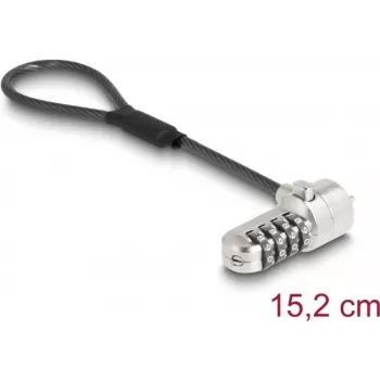 Sülearvuti turvakaabel Navilock 20942 — 15,2 cm kaabel Kensingtoni pesa jaoks