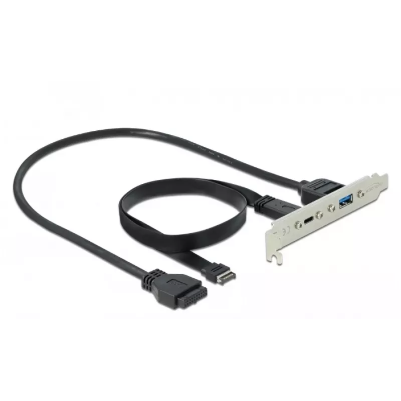 Slotklamber DeLOCK 89934 1 x USB USB-C ja 1 x USB Type-A pordiga