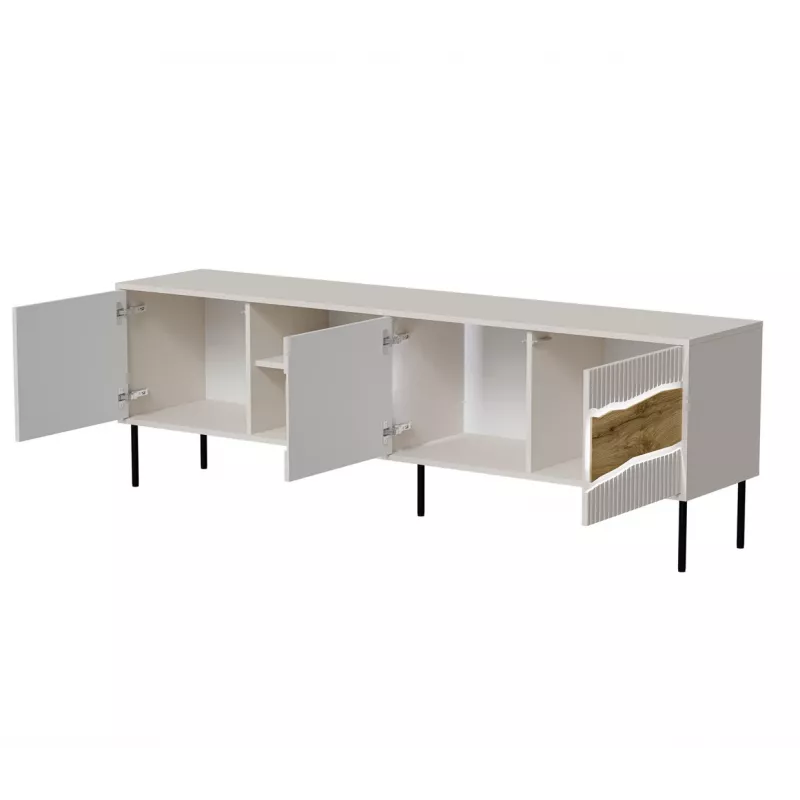 TV-kapp cama meble INSERTO 3D1W 190x40x62 cm kašmiirviimistlus LEDiga