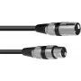 XLR ühenduskaabel Omnitronic 30220400 — 1x XLR isane 1x XLR emane, 0,5 m