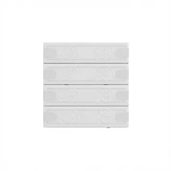 Seinale paigaldatav KNX-puuteandur Gira Tastsensor 4 Komfort TS4 ws 5004003, 4 nupuga, valge