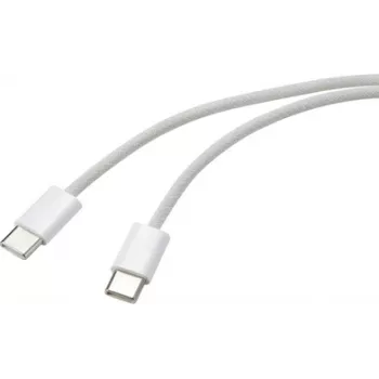 Renkforce USB-kaabel USB-C®-pistik, USB-C®-pistik 1,00 m Valge Keerdpaarid RF-6056878 (RF-6056878)
