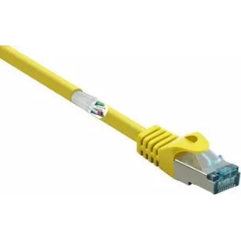 RF-5088652 RJ45 võrgukaabel, harukaabel, CAT 6a S/FTP, 5.00 m, kollane, leegiaeglustav, 1 tk (RF-5088652)