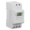DIN-liistu elektrooniline taimerlüliti QOLTEC 50983, akutoitega, automaatikaskeemidele