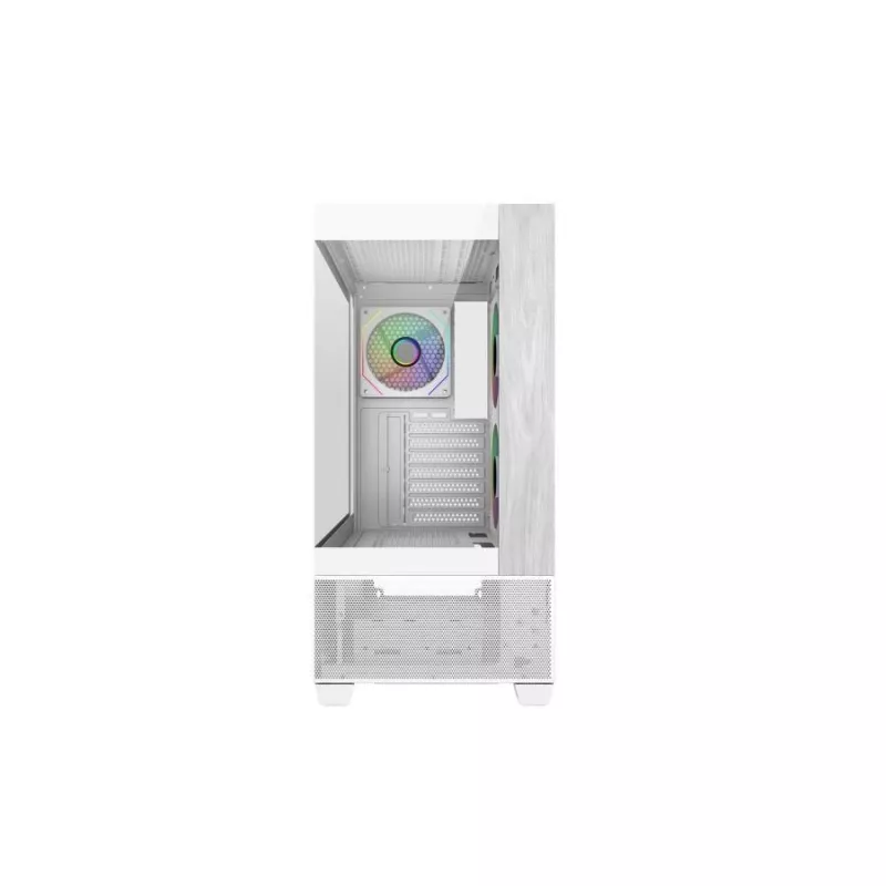 Cooler Master E690-WHNN-S00 Elite 690 WOOD White, 270° täisvaatega karastatud klaas, õmblusteta faas