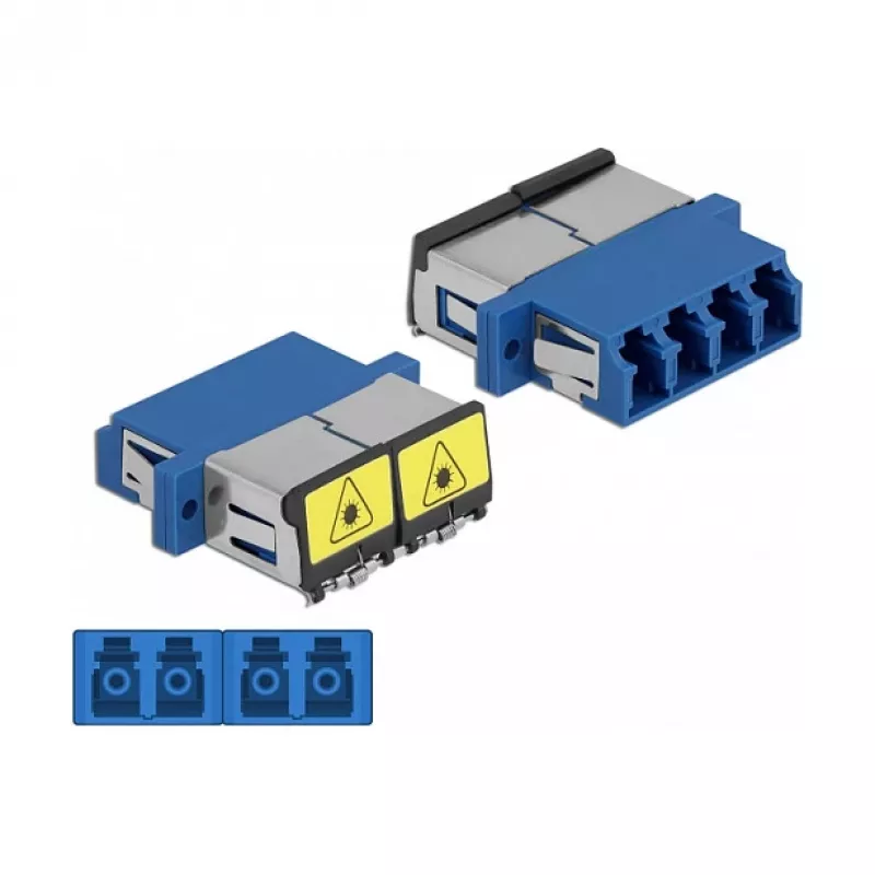 Fiiberoptiline adapter DeLOCK 86903 LC Quad emane - LC Quad emane, ühemoodiline, sinine
