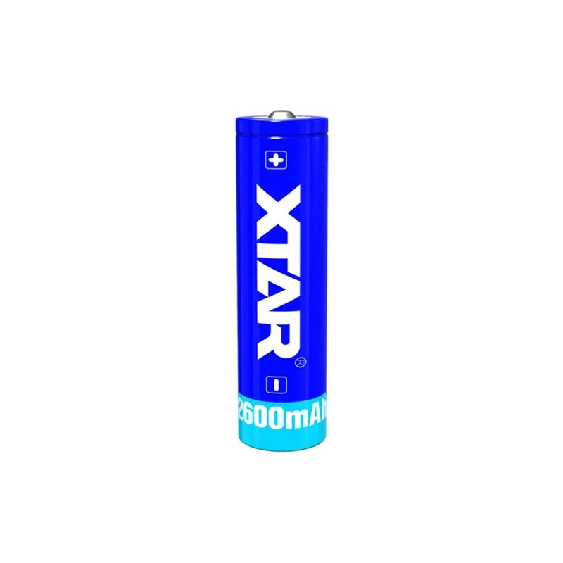 Aku 18650 3,7V Li-ioon 2600 mAh Aku 18650 3 on Xtari taaslaetav standardne liitiumioonaku. Ehtne Xtari toode — MPN: 18650-2600 · EAN: