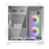 Darflash FT350 arvuti korpus + 5 aRGB ventilaatorit (valge)