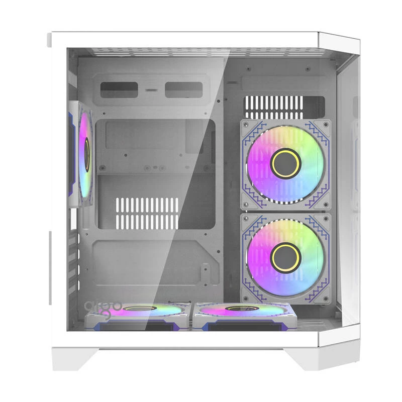 Darflash FT350 arvuti korpus + 5 aRGB ventilaatorit (valge)