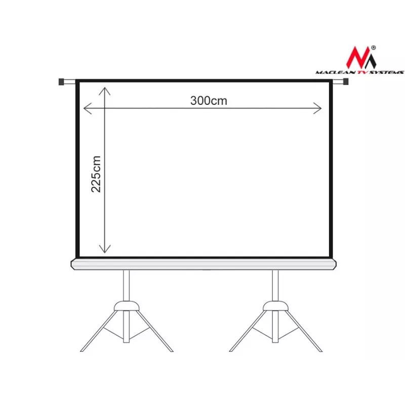 Projektsiooniekraan MC-712 150 4:3