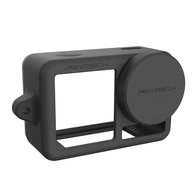 Kaamerakott PGYTECH OSMO ACTION 3 silikoonist kummikate must