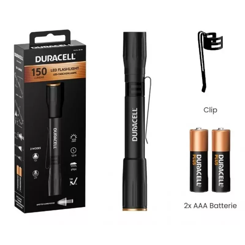 Duracell DF150 taskulamp must