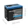 LiFePO4 aku QOLTEC 12,8 V 100 Ah Bluetoothiga — 12,8 V 100 Ah