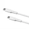 USB-C–USB-C fikseeritud kaabel FIXED FIXDLS-CC2-WH, 2 m, 60 W