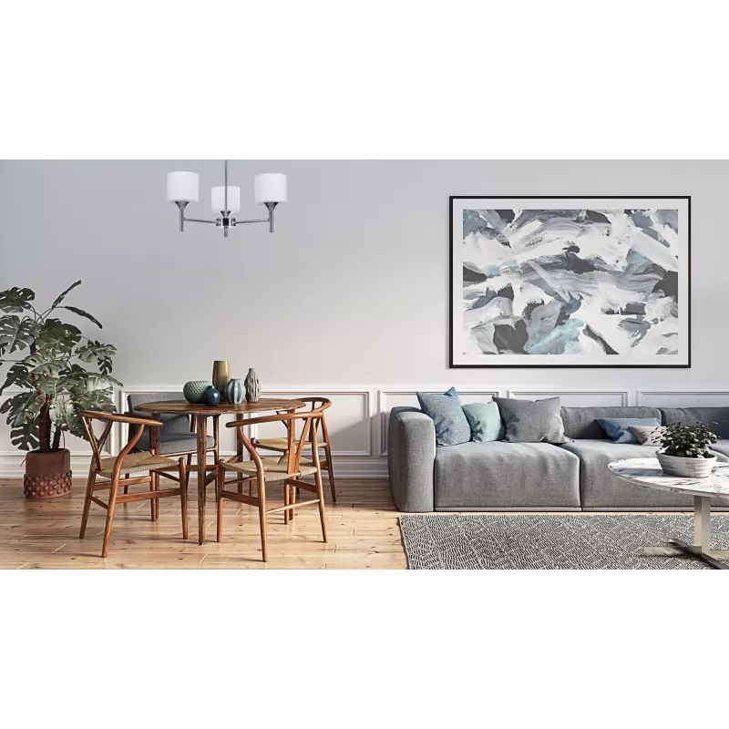Activejet Classic lühter ripplaevalgusti MIRA kroom, kolmekordne 3xE27 elutuppa