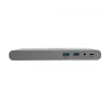 Eaton Tripp Lite USB-C dokk, kolmekordne ekraan - 4K HDMI/DisplayPort, VGA, USB 3.2 Gen 1, USB-A/USB-C jaotur, GbE, 100W PD laadimine, rahvusvahelised toitekaablid - dokkimisjaam - USB-C