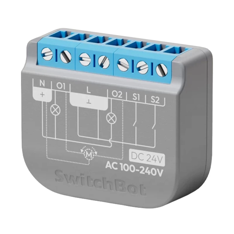 Relee SwitchBot Relay Switch 2PM kahe kanaliga W5502320 – nutikas kahe kanaliga relee