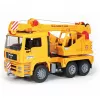 Kraanaauto BRUDER MAN BR-02754, ABS konstruktsioon, kollane, alates 4. eluaastast (ilma valgus- ja helimoodulita)