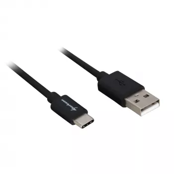 USB 2.0 A to USB-C kaabliadapter Sharkoon 0.5 m, must