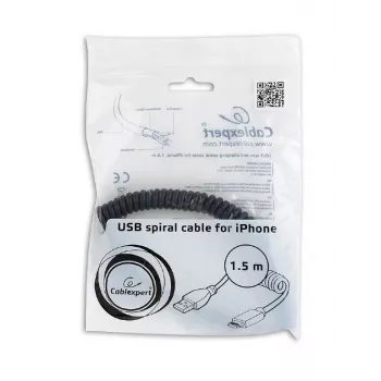 Lightning-kaabel Gembird CC-LMAM-1.5M — 1,5 m, Lightning USB-A-le, must