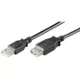 USB-pikenduskaabel GOOBAY 93600 — USB A USB A-le, USB 2.0, 3 m, must