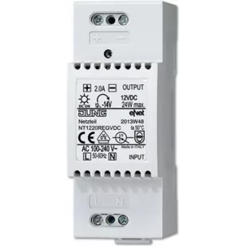 JUNG NT 1220 REG VDC - 100 - 240 V - 50/60 Hz - 2 A - Valge - 36 mm