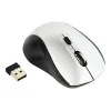 Juhtmevaba optiline hiir Gembird MUSW-4B-02-BS, RF, mõlemakäeline, 1600 DPI, 4 nuppu, hõbe/must