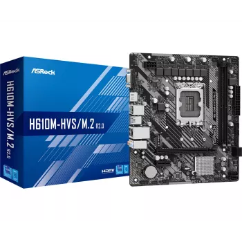 ASRock H610M-HVS/M.2 R2.0 DDR4 LGA1700 Micro-ATX emaplaat