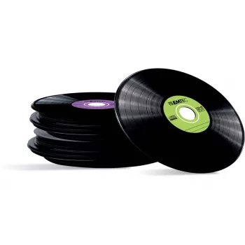 EMTEC Vinyl Look - 10 x CD-R - 700 MB (80 Min) 52x - sinine, kollane, lilla, roheline, roosa - Slim Jewel Case
