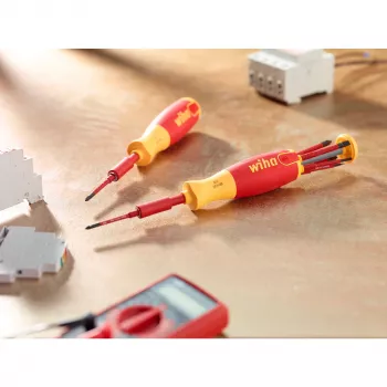 Kruvikeerajate komplekt wiha 41157 LiftUp electric, isoleeritud punane/kollane, 7 osa
