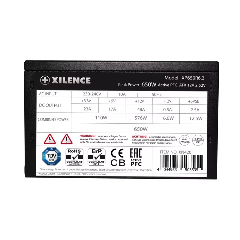 Toiteplokk Xilence Performance C XP650R6.2 650 W