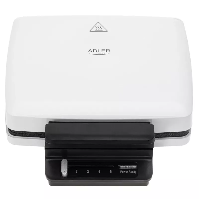 Vahvlimasin Adler AD 3085 — 1200 W, 2 ristkülikukujulist vahvlit 9×13 cm, reguleeritav temperatuur, mittenakkuvad plaadid