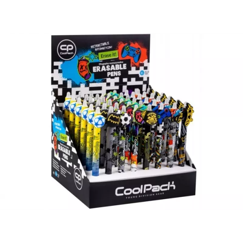 Sissetõmmatav kustutatav pastakas CoolPack Boys