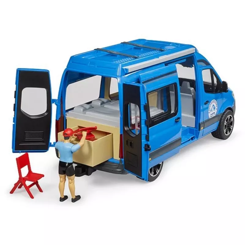BRUDER Camper MB Sprinter 02684 juhiga – mudelsõiduki mänguasi