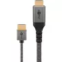 Plus Slim High-Speed-HDMI-Kabel mit Ethernet, 8K @ 60Hz grau, 2 Meter