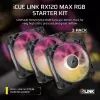 Corsair iCUE LINK RX120 MAX ARGB 120mm Case Fans 3-Pack Must