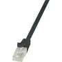 Võrgukaabel LogiLink Cat.6 U/UTP RJ-45 10 m Must