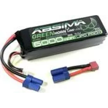 Absima mudeliehituse akupakk LiPo 11,1 V 6000 mAh elementide arv 3 50 C Stick EC5 (4140022)