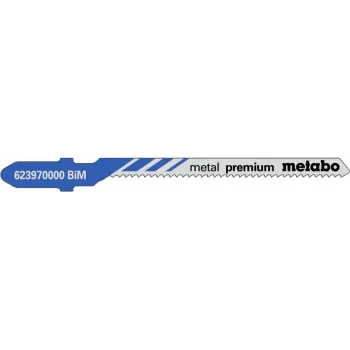 Pusleleht Metabo 623970000, bimetall, lehtmetallile, tööpikkus 57 mm, hambasamm 1,5 mm, maksimaalne lõikepaksus 1,25 mm, 5 tk