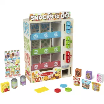 Melissa & Doug - Müügiautomaadi mängukomplekt puidust, poe mäng