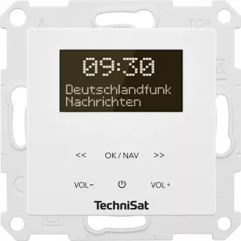 TechniSat DigitRadio UP 55 - DAB-raadio - 2 x 2 vatti - valge (0001/3901)