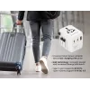 Reisiadapter GEMBIRD TPA-1A2C20-01-W — 20 W, USB-A (18 W) + 2× USB-C (20 W), Type E pistik, valge