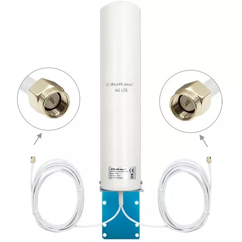 Kõiksuunaline 4G LTE topeltantenn QOLTEC 57045 12 dBi