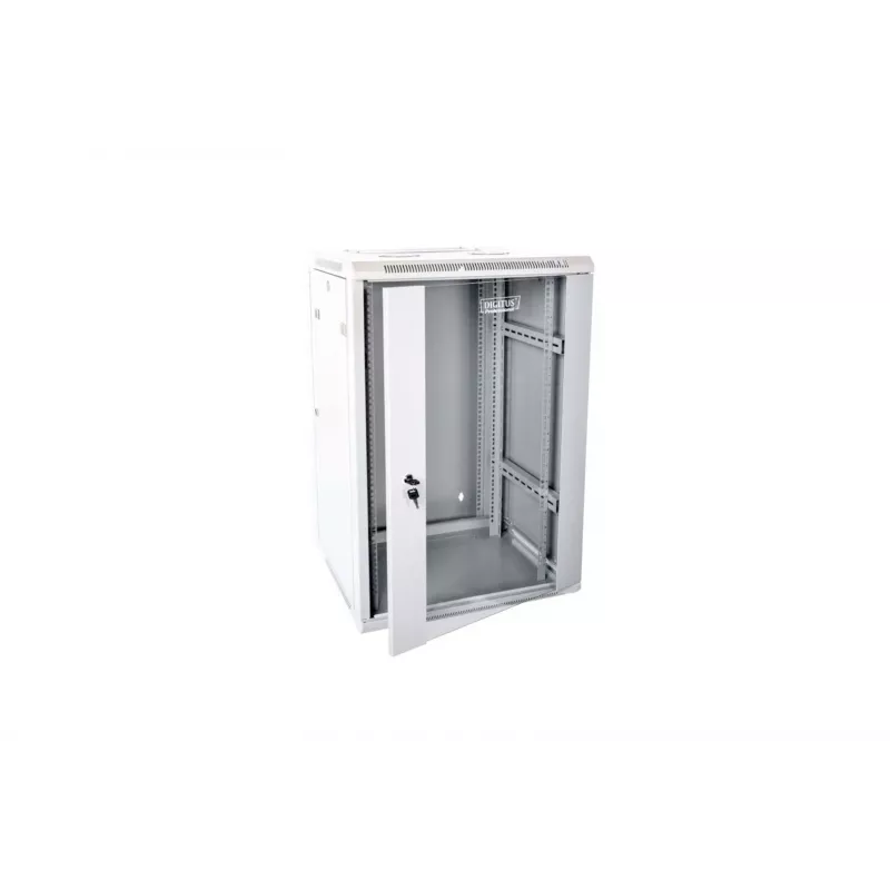 Digitus DN-WD19 12U/600 rack-kapp, seinale paigaldatav rack, helehall