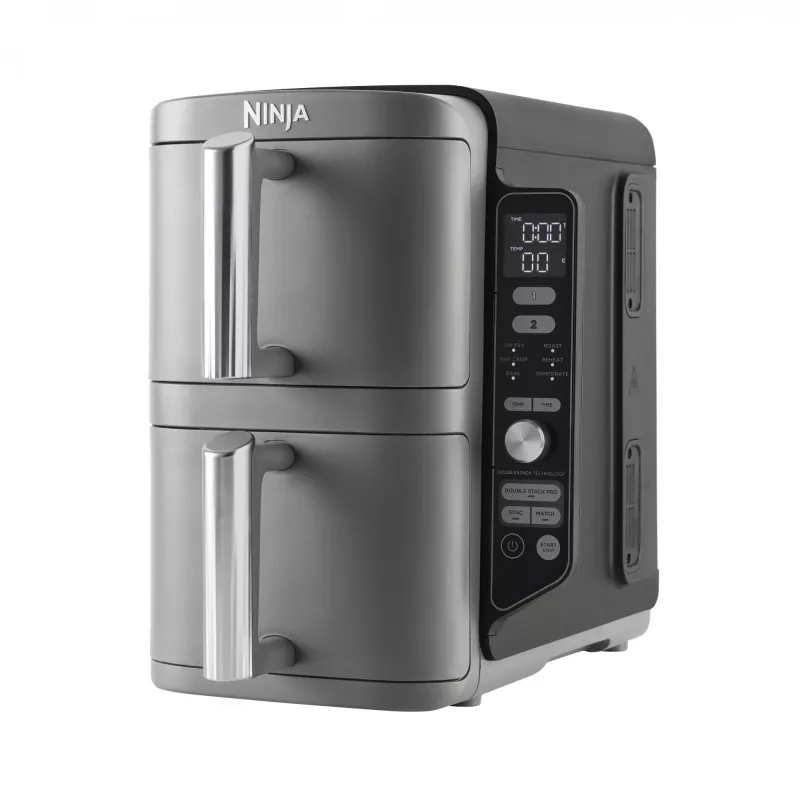 Ninja SL400EU fritüür Double 9.5 L 2470 W kuumaõhufritüür Must, Hall